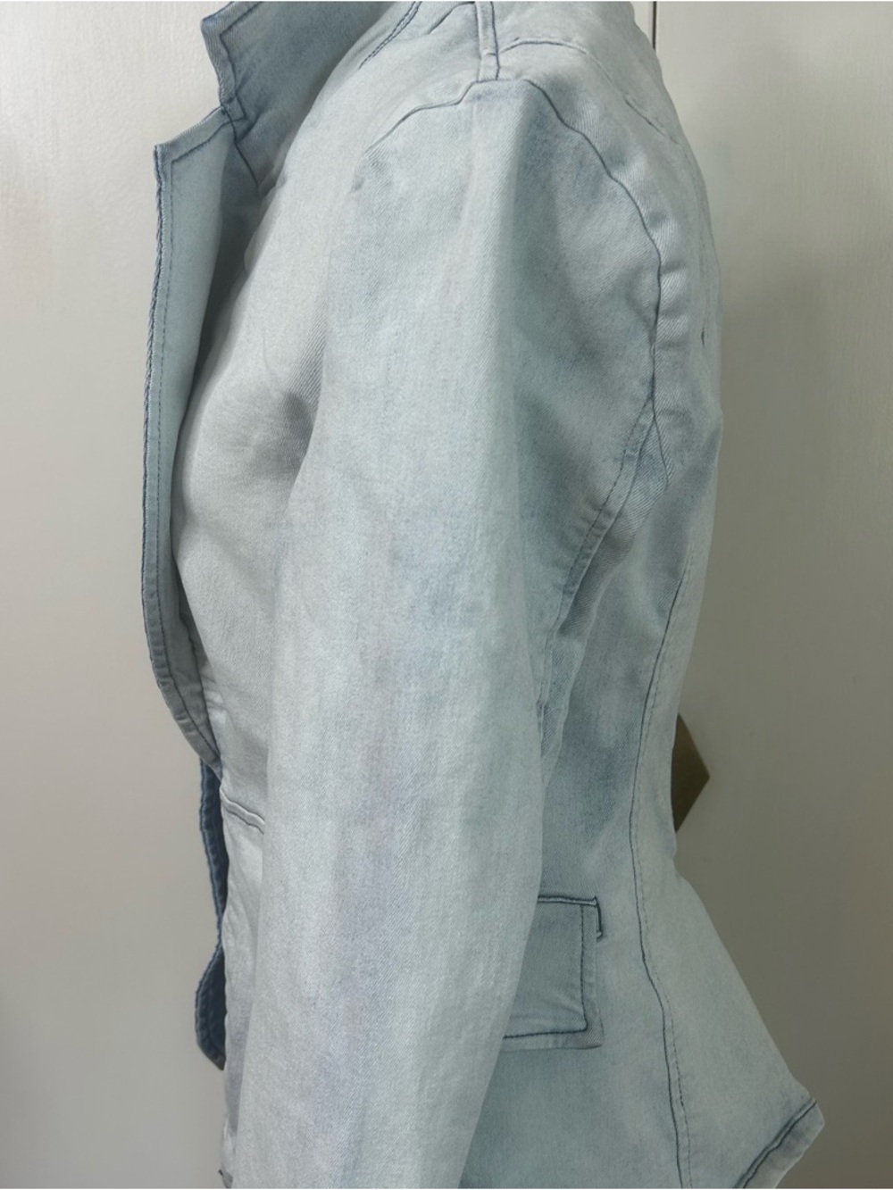 VENUS Light Blue Denim Blazer Jacket - Picture 2 of 5